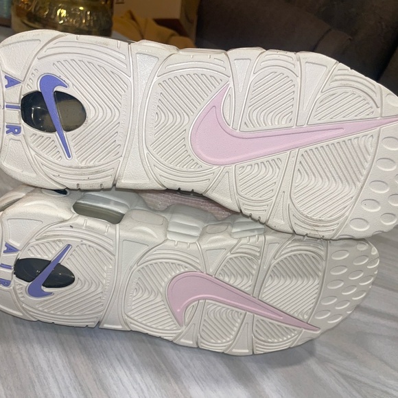 Nike Air More Uptempo White Sneakers - Picture 6 of 7